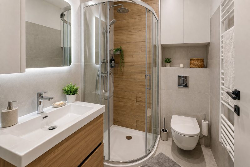 Cum alegi cabina de duș potrivită pentru o baie mică?